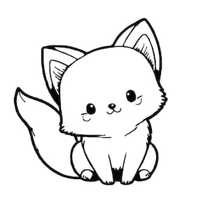 CUTE FOX SVG, Cute Fox Svg, Cute Fox Clipart, Cute Fox Svg Cut File For Cricut