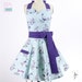 How To Sew A Full Retro Apron for Women - A Printable Sewing Apron Pattern + Tutorial - Full, Double Skirts, and Sweetheart Neckline Aprons 