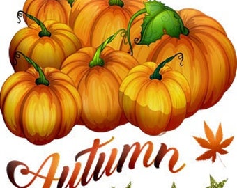 Autumn Pumpkins Counted Cross Stitch Pattern -PDF Download