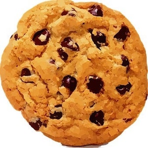 Chocolate Chip Cookie Counted Cross Stitch Pattern, Food Cross Stitch, Kitchen Cross Stitch – PDF Download