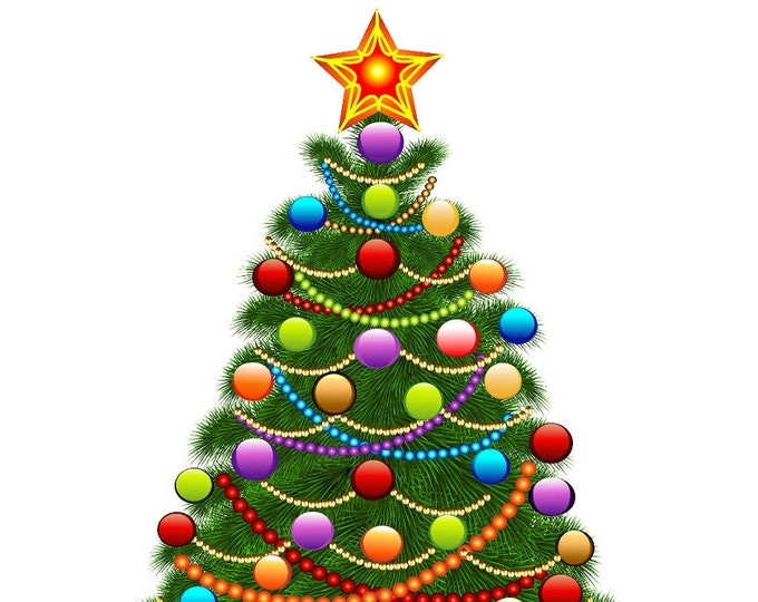 Christmas Tree Counted Cross Stitch Pattern, Holiday Counted Cross Stitch Pattern– PDF Download