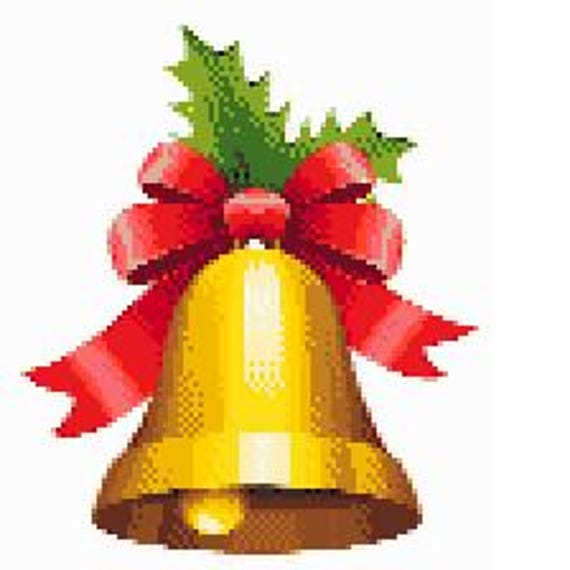 クリスマスベルのクロスステッチパターン - PDF ダウンロード - Etsy 日本