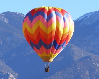 Hot Air Balloon Counted Cross Stitch Pattern, Scenic Cross Stitch Pattern – PDF Download