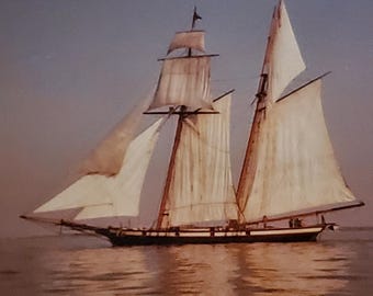 Pride of Baltimore Counted Cross Stitch Pattern, Chesapeake Bay, Nautical décor, Historical décor – PDF Download