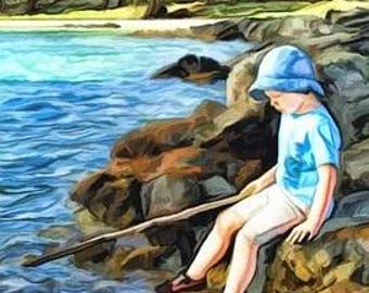 Quiet Place Counted Cross Stitch Pattern - Scenic PDF Download