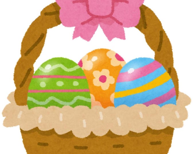 Easter Basket Counted Cross Stitch Pattern, Spring Counted Cross Stitch Pattern, Holiday Counted Cross Stitch Pattern – PDF Pattern