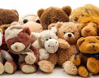 Stuffed Bears Counted Cross Stitch, Teddy Bears Counted Cross Stitch, Cute Cross Stitch, Toys Cross Stitch, Nursery Décor – PDF Download
