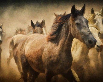 Horses Counted Cross Stitch Pattern PDF Download