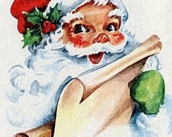 Santa Counted Cross Stitch Pattern - PDF Instant Download