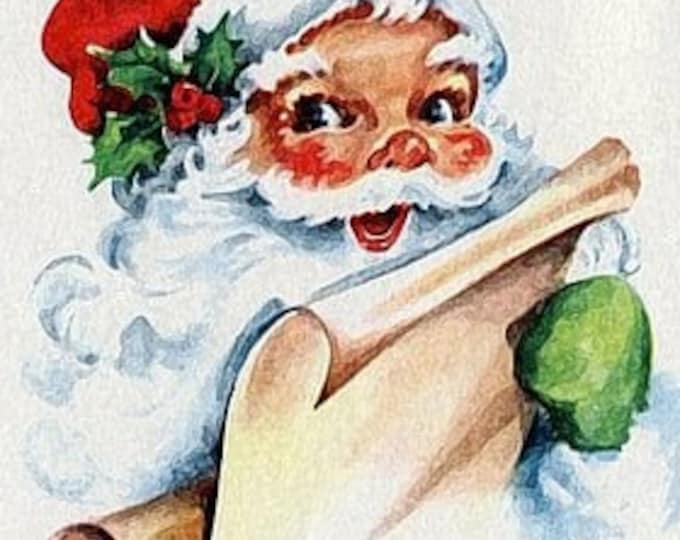 Santa Counted Cross Stitch Pattern - PDF Instant Download