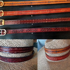 Hand tooled hat bands