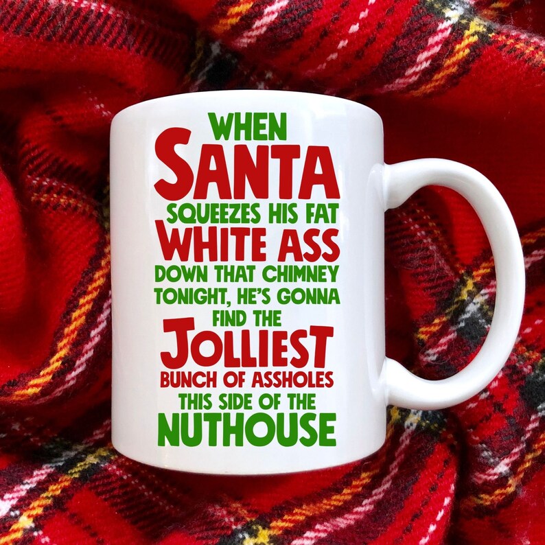 Christmas Vacation Coffee Mug Jolliest Bunch Phrase National | Etsy