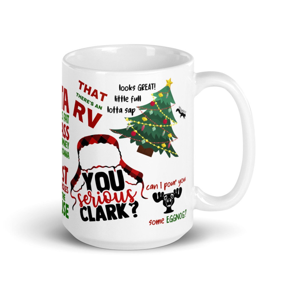 CUSTOM LISTING 2 Christmas Vacation Theme Coffee Mug 15 oz. Etsy