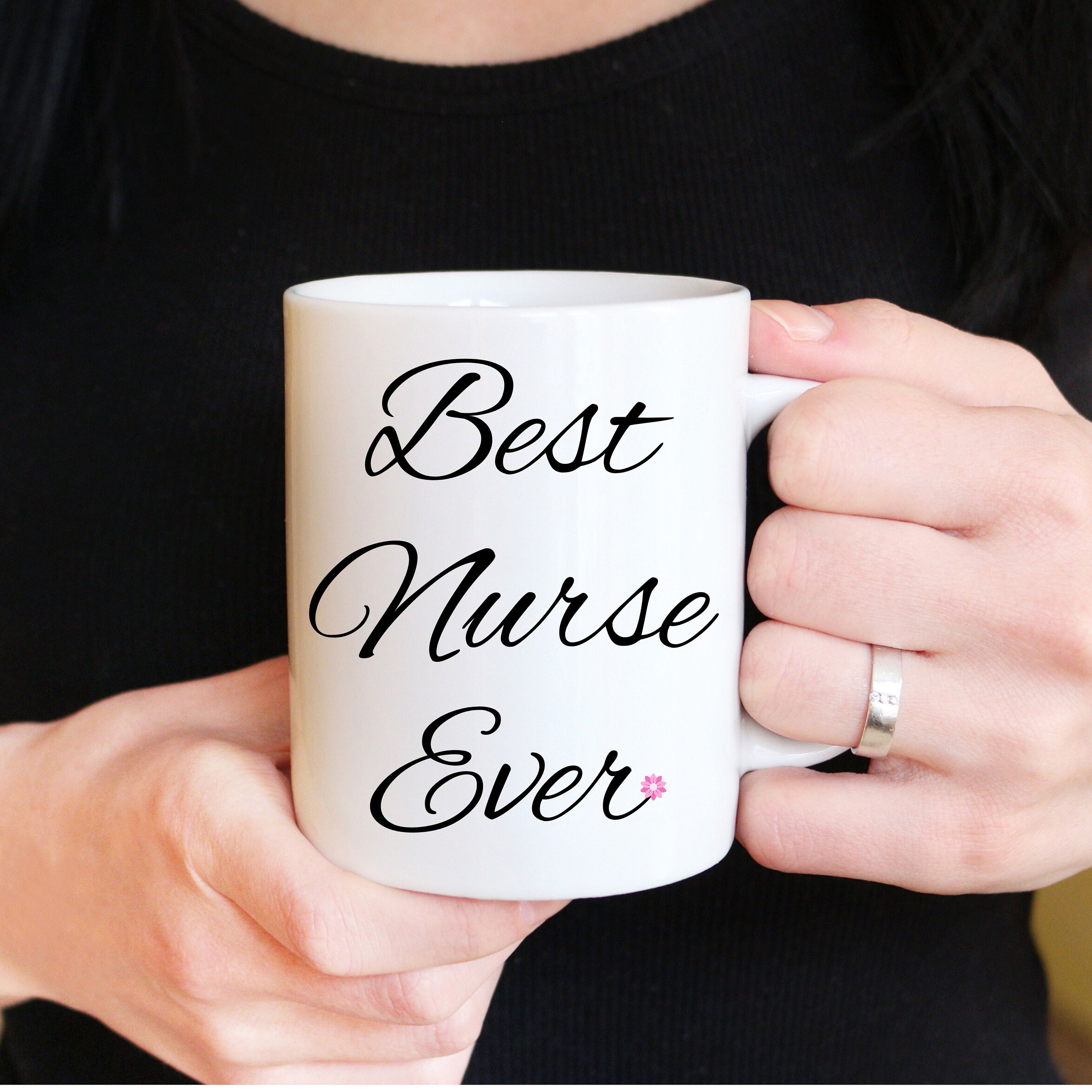 Best Nurse Ever Coffee Mug Christmas Gift For Favorite Nurse Etsy