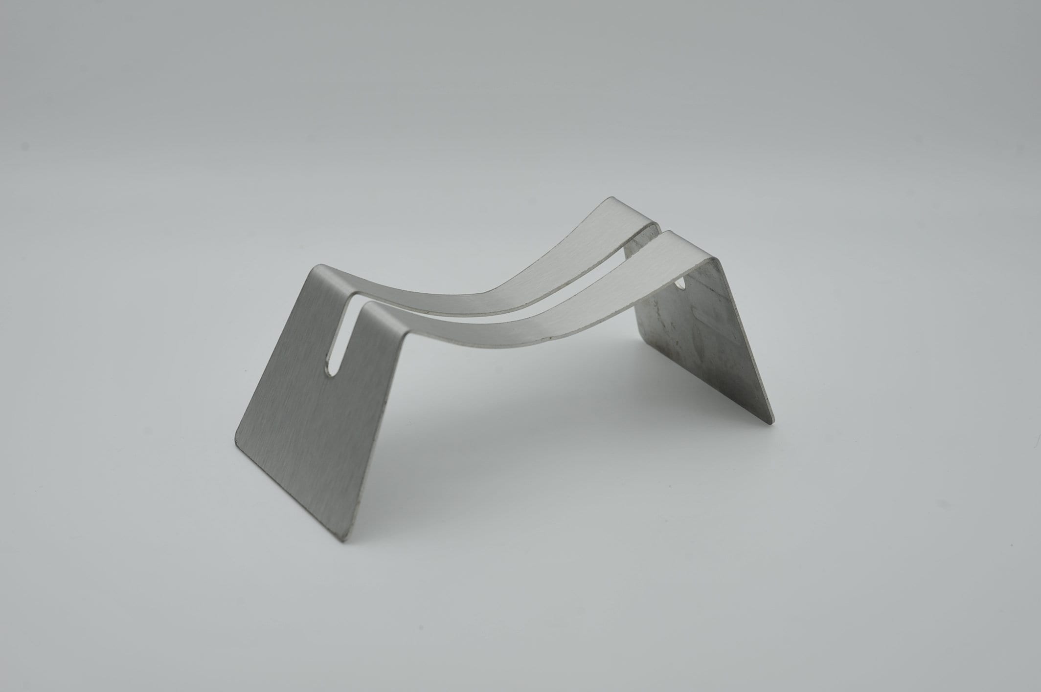 Hammock Shaped Stainless Steel Fused Glass Stand