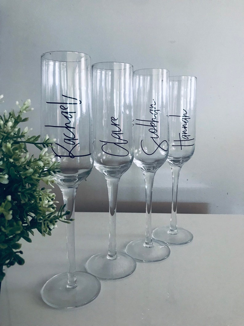 Champagne Flute Decal Champagne Flute Sticker Wedding Etsy Australia