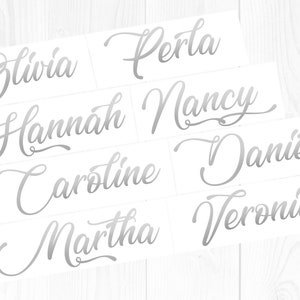 Bridesmaids Name Decal, Tumbler Decal, Wine tumbler decal, Wine glass decal, Bridesmaids Gift, Personalized Name Decal, Personalized Sticker
