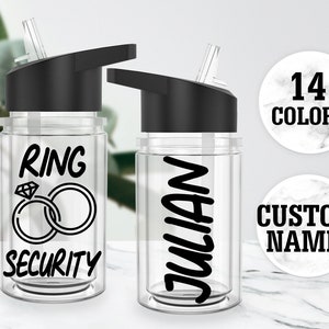 Ring Security Gift, Ring Bearer Water Bottle, Ring Bearer Box, Ring Security Gift, Junior Groomsman Gift, Ring Security Bottle, Kids Bottle