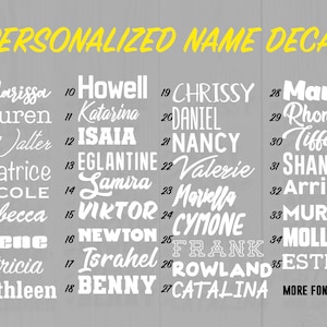 Name Decal Sticker - Yeti Name Decal, Yeti Rambler Decal, Monogram Sticker, RTIC Decal, RTIC Sticker, Laptop Decal, Yeti Decals, Name Decals