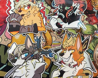 Vital Instrument Dog Stickers