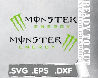 Monster Energy Svg - Cut Ready Vector File - Svg, Eps, Dxf