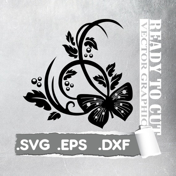 Download Butterfly Flower Cut Ready Vector File Svg Eps Dxf