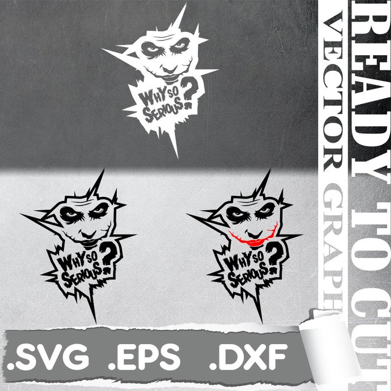 Download Why So Serious svg Joker svg Svg Eps Dxf | Etsy