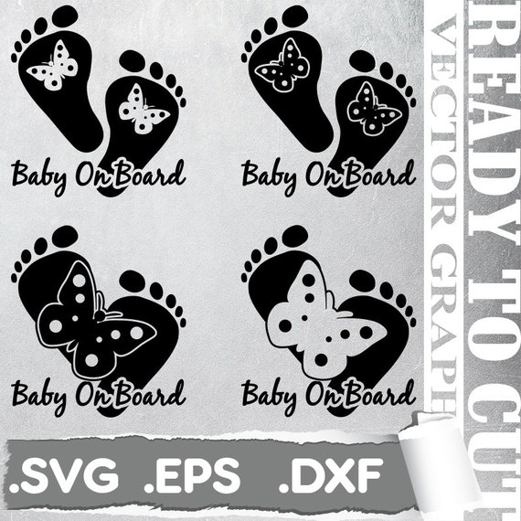 Download Free Baby On Board Baby Foot Svg Baby Foot Butterfly Svg Cut Etsy SVG Cut Files