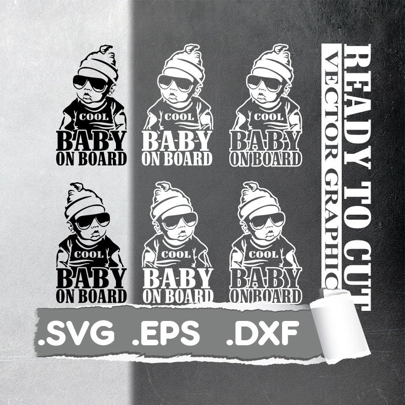 Download Baby On Board Car Decal Svg File Cool Baby On Board Cut Etsy