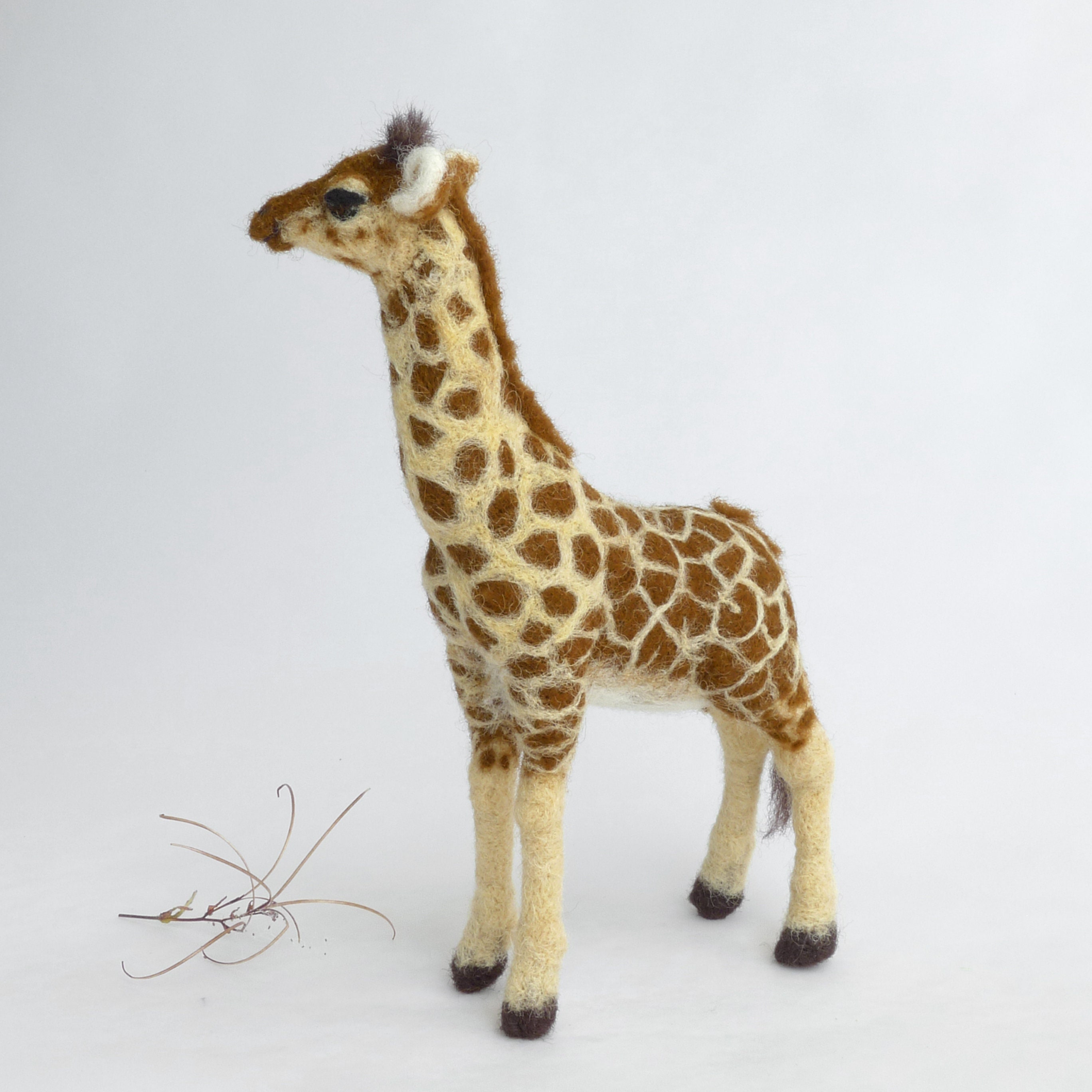 Needle Felted Giraffe/Felted Giraffe /Home decor/Felted Etsy