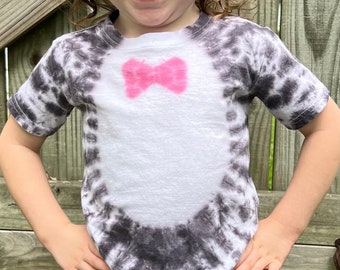 Cat with a bow tie, Toddler t-shirt, Tie-dye shirt, Toddler costume, Birthday shirt, Gift for toddler, Tie-dye gifts, Cat costume