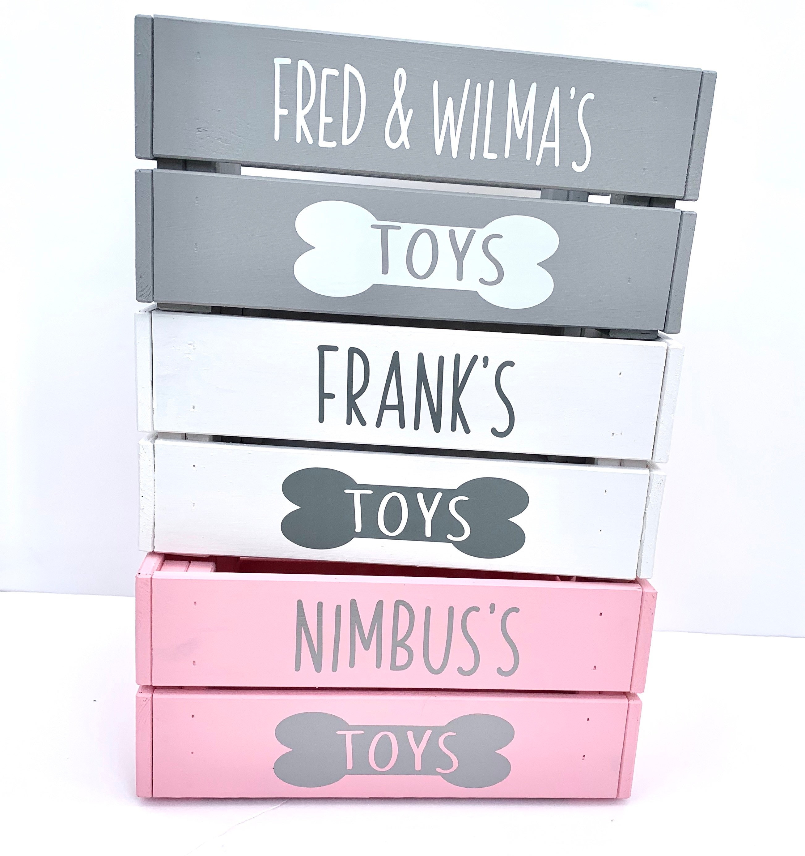 Dog Toy Crate, Wooden Storage Crate, Dog Toy Storage, Personalised ... - Durable Dog Crate Toys