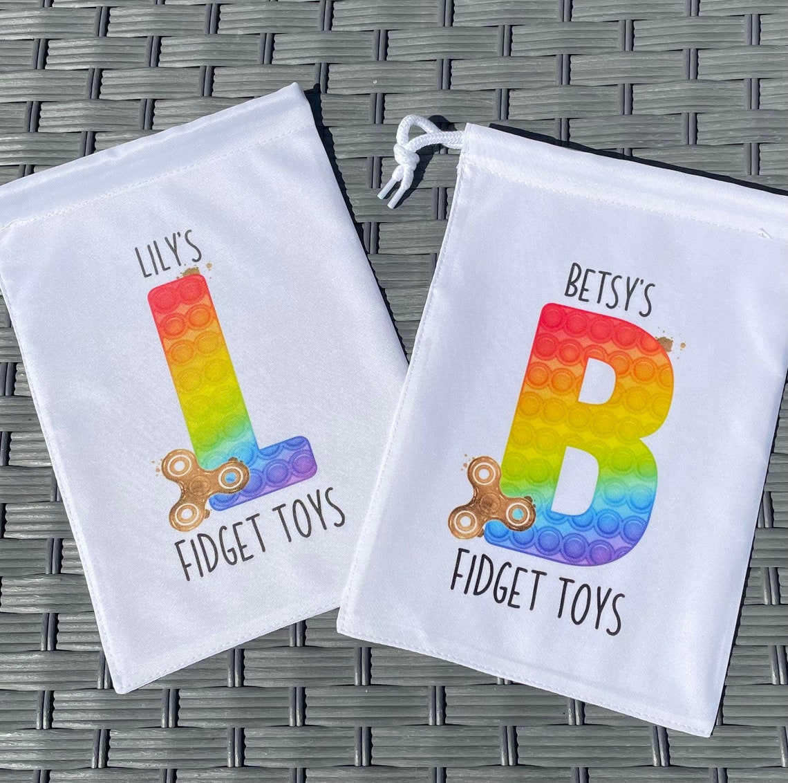 Fidget Toy Bag Fidget Toy Storage Personalised Fidget Toy Etsy UK