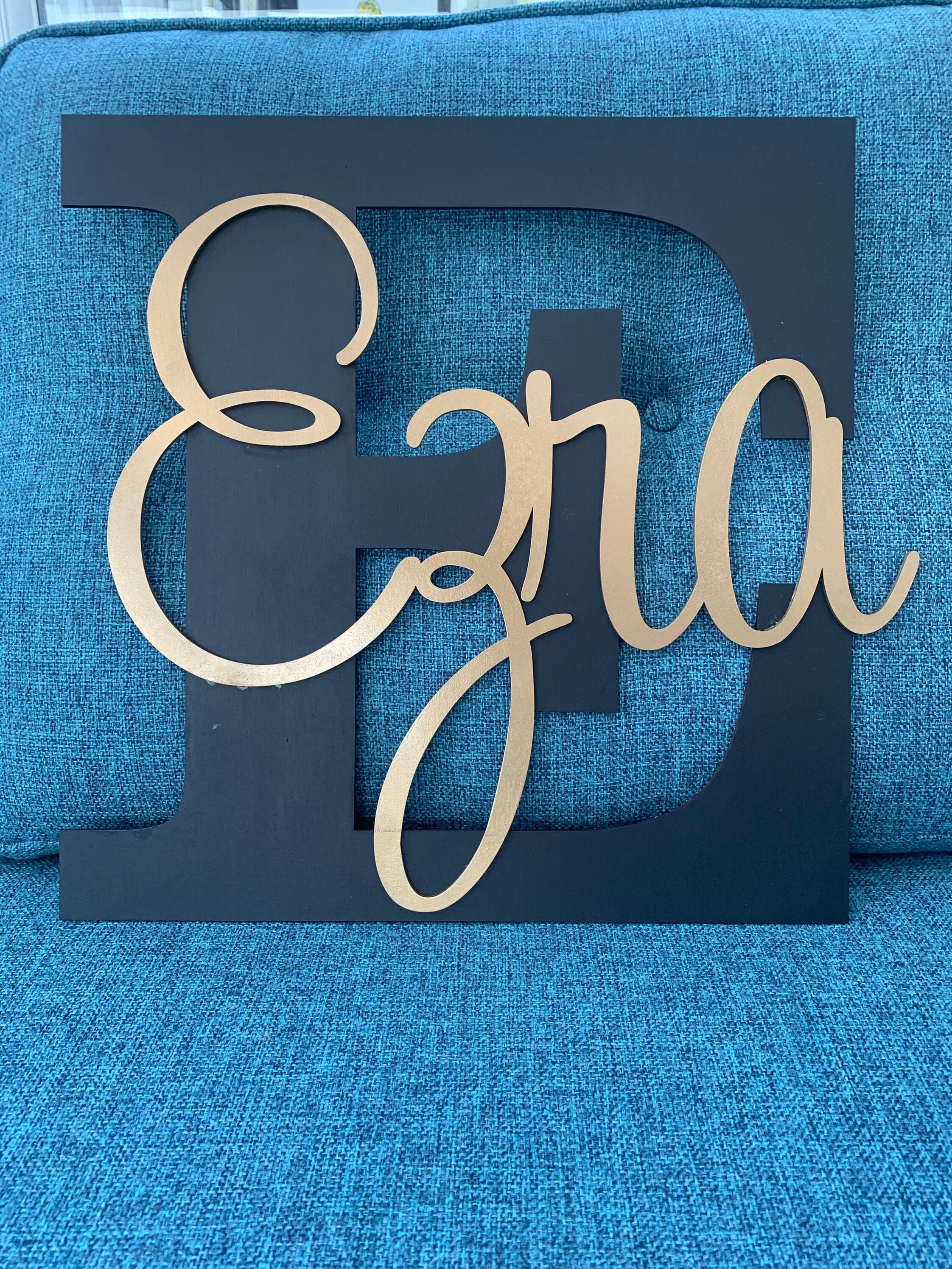 Wall Letters Wooden Wall Name Wall Initial with Name Etsy