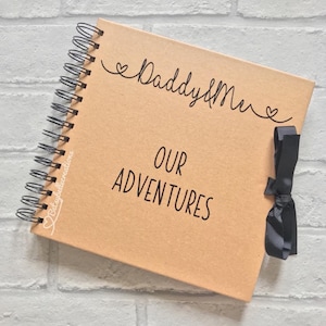 Personalised Memory Book - Father's Day Gift - Keepsake Book - Adventure Book - Scrapbook - Birthday Gift For Him - Grandad Gift