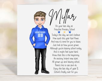 Year 11 Leaver - Personalised School Leavers Card - Keepsake Leavers Card - Leavers 2025 - Year 11 Leavers Card
