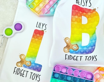 Fidget Toy Bag - Fidget Toy Storage - Personalised Fidget Toy Bag - Pop It Inspired Bag