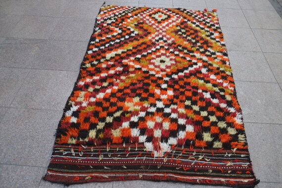 Tulu Carpetpile Rughome Decorvintagebohemian Rugcheered Etsy