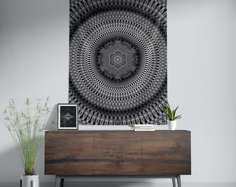 Filigree Mandala Tapestry | Sacred Geometry Wall Hanging