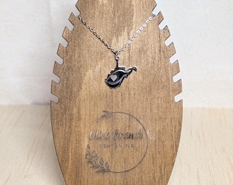 West Virginia Necklace | State Charm with Heart | Handmade Jewelry Gift | WV Home Necklace