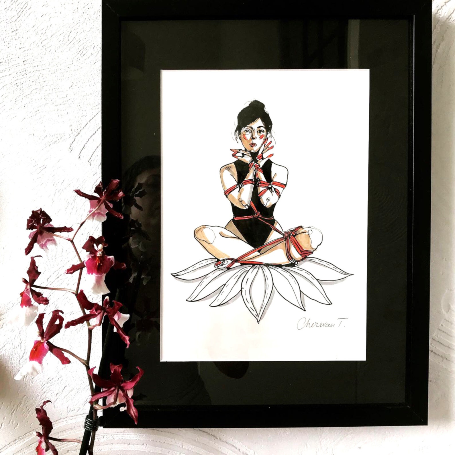 Shibari Art Erotic Art Kinbaku Shibari Posters Art Print On Paper 