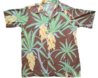 Vintage Lightning Bolt Shirt Mens Large 70s Gerry Lopez Hawaii Surf AOP Single Stitch Surfing All Over Print