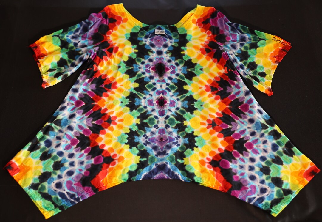 Averie tie-dye herringbone pattern print romper