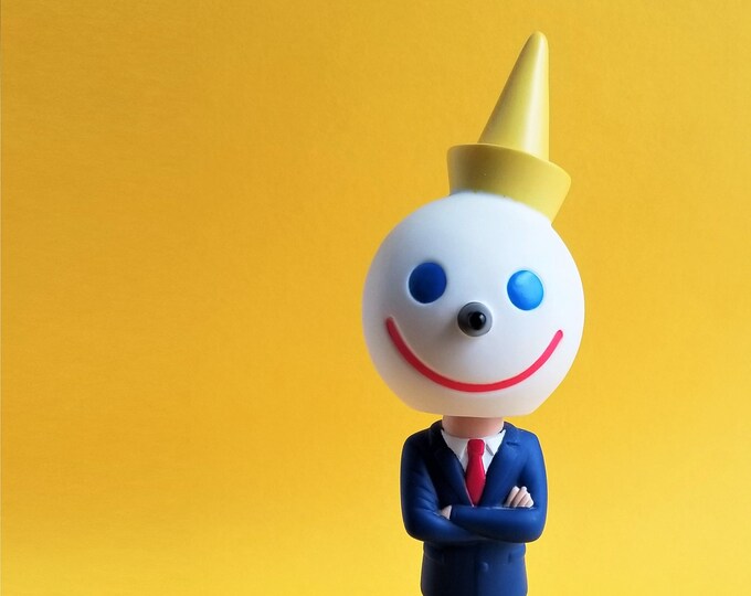 Vintage Bobblehead Jack in the Box in Suit Fast Food Etsy