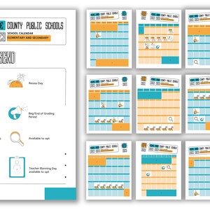 Miami Dade School Planner 2022 2023 Calendar for Kids and - Etsy UK