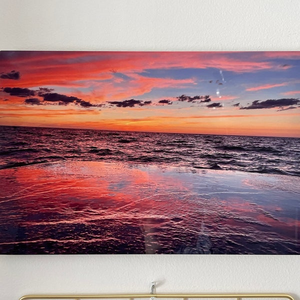 Lake Erie Sunset Wall Art Etsy