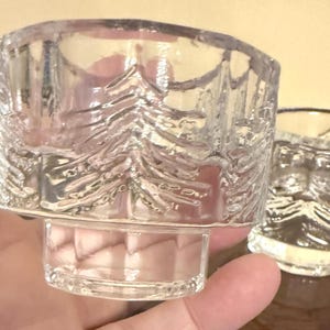 2PC Crystal Clear Votive Candleholders 2x2 inches