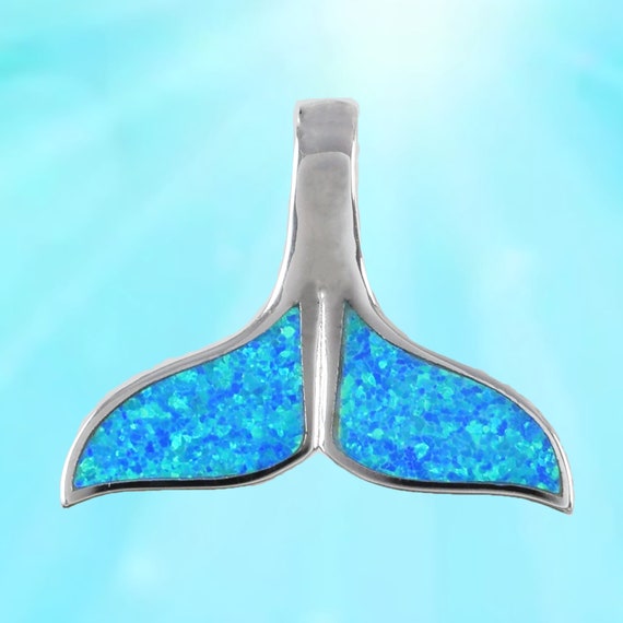 Opal Whale Tail Pendant Opal Whale Tail Pendant