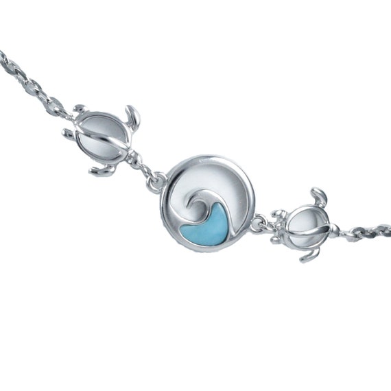 Larimar Lanikai Honu Turtle Pendant Larimar Lanikai Honu Turtle Pendant