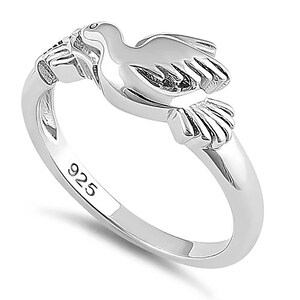 Sterlingzilveren ring vliegende duif - Hawaiiaanse sieraden